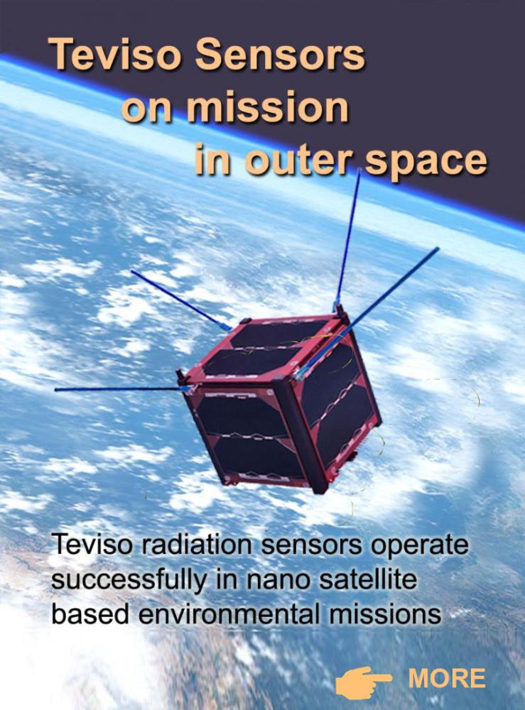 Teviso sensors in cube satellites