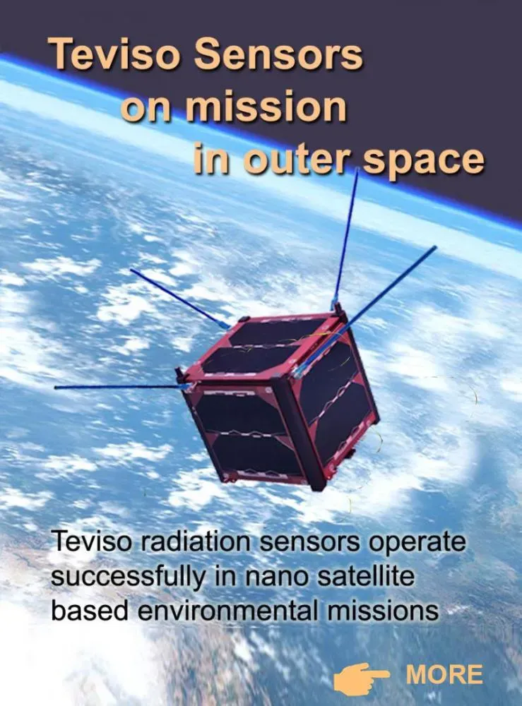 Teviso sensors in cube satellites